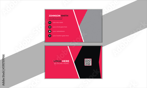 Futuristic business card design. Creative and Clean Modern Business Card. 