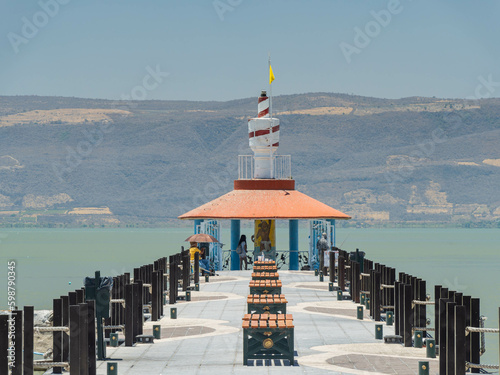 Sunny view of the Faro de chapala photo