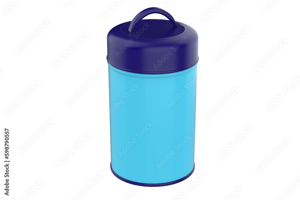 Round tin can Container for tea, coffee, sugar, cereals, candy, spice, snack or Cosmetic cream, gel, wax. 3d illustration Round tin can Container for tea, coffee, sugar, cereals, candy, spice, snack or Cosmetic cream, gel, wax. 3d illustration