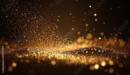 Gold glitter sparkle glam 