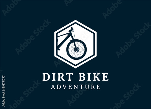 Bicycle logo concept icon vector. Simple design modern vector.