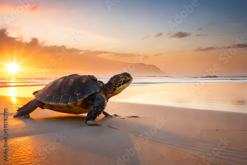 turtle on the beach © Md Imranul Rahman