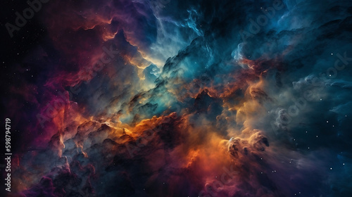 background with space and nebula © karan
