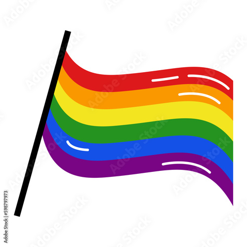 Vector illustration of LGBTQ icon, LGBTQ day, gay pride month, LGBTQ rainbow colors icons, couple icon, LGBTQ symbols, flat vector icons. 