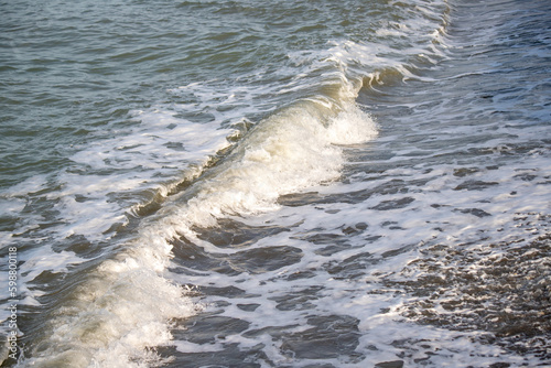 Fototapeta Naklejka Na Ścianę i Meble -  Waves on the seashore, nature.