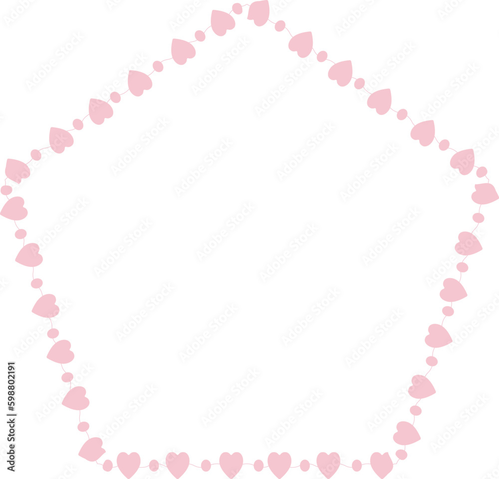 Heart Pentagon vector frames for pictures photo frame framing pressed flowers floral frame decoration design pink royal classic vintage background for wedding wedding anniversary birthday valentine 