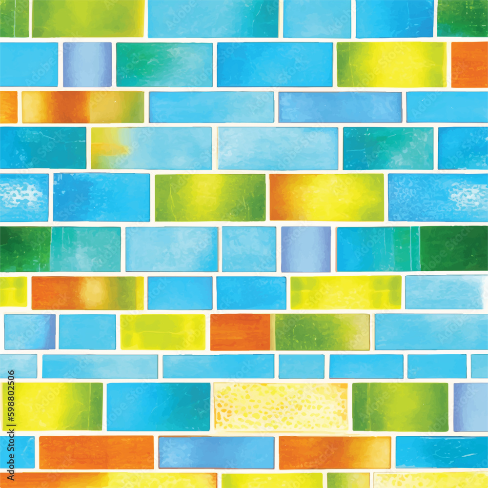 wall tile pattern of graphic design art vector illustration