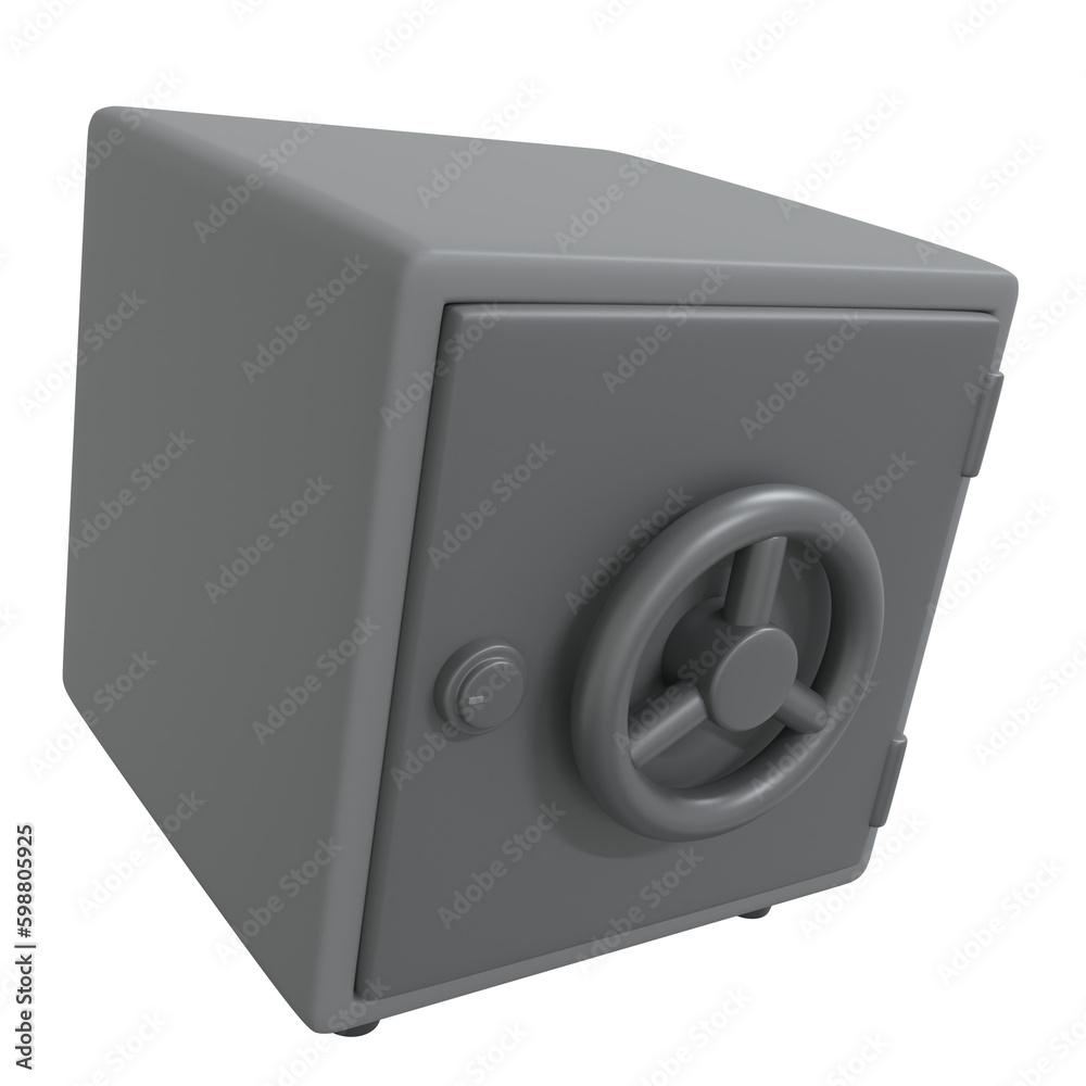 3D rendering safe box 3D rendering safe box
