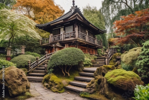 Traditional Japanese Garden in The Hague.