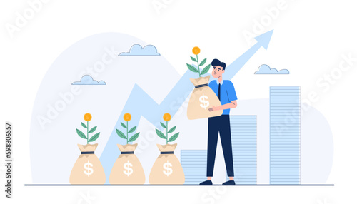 Investing in the stock market is risky. But if managed and predicted correctly, it will have a high growth rate.