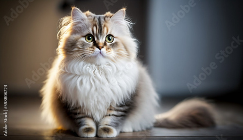 American Curl cat. beautiful instagram photography - Generative AI
