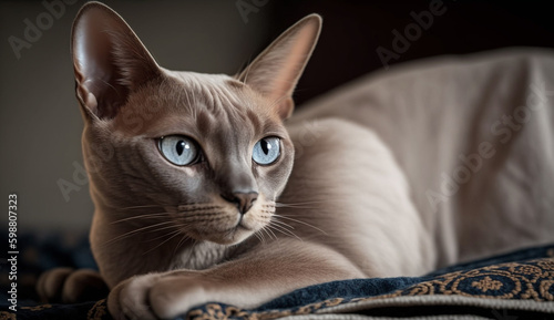 Burmese cat. beautiful instagram photography - Generative AI
