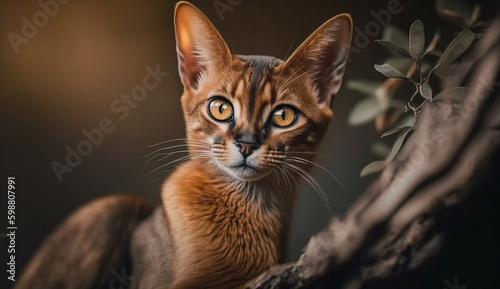 Javanese cat. beautiful instagram photography - Generative AI  © T