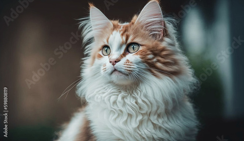 LaPerm cat. beautiful instagram photography - Generative AI
