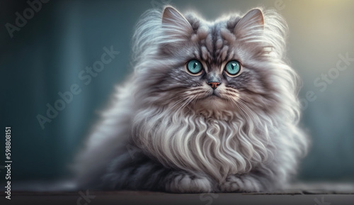 LaPerm cat. beautiful instagram photography - Generative AI
