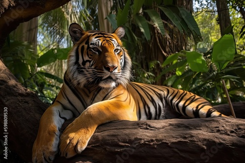 tiger in the jungle (Generative AI Illustration)