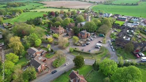 Aerial View of Streatley Village of Luton England UK photo