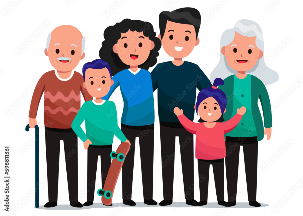 Big family with three generation Big family with three generation