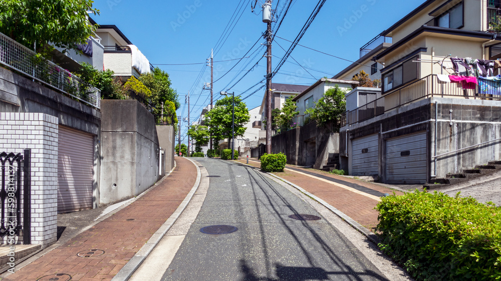 坂のある住宅街