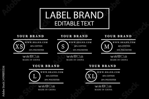 Label Brand Text Editable