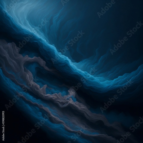Fog texture. Colored haze. A mixture of colors and water. Mysterious stormy sky. blue and brown fog cloud wave abstract art background with free space.