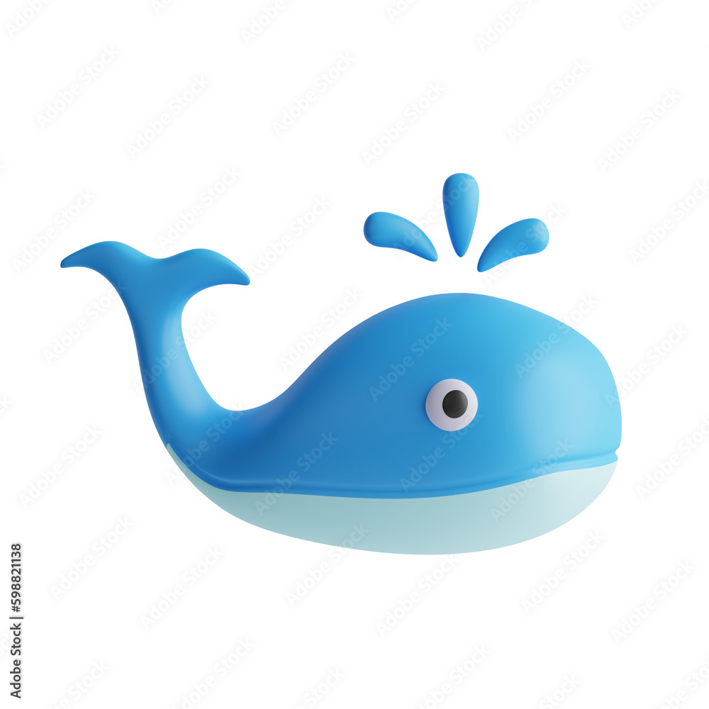 3D whale illustration 3D whale illustration