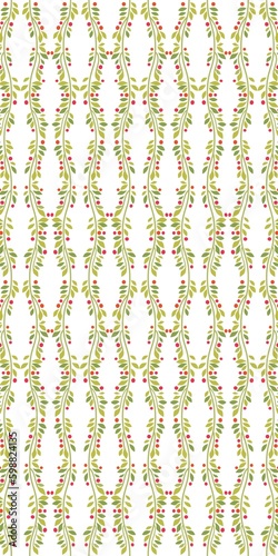 Seamless vines pattern vertical photo