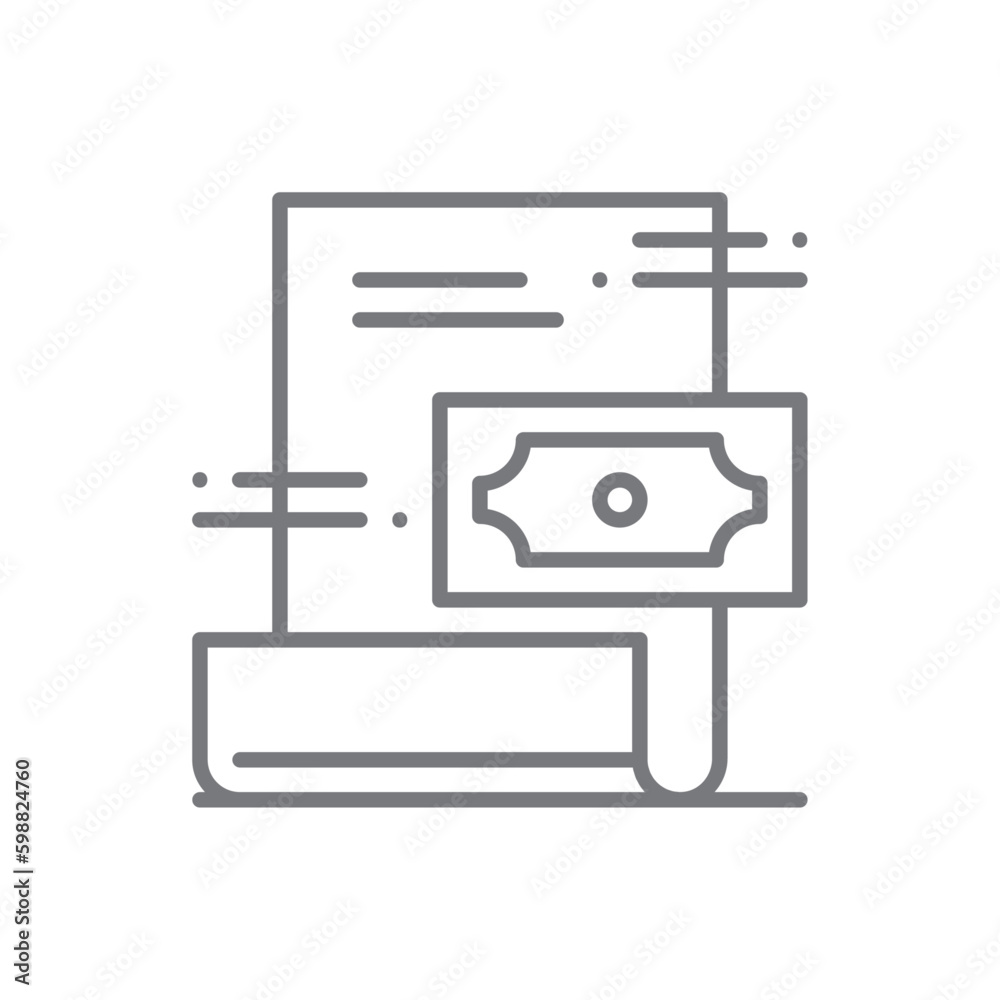 Investment Business icon with black outline style. money, bank, finance, currency, investment, payment, credit. Vector illustration Investment Business icon with black outline style. money, bank, finance, currency, investment, payment, credit. Vector illustration