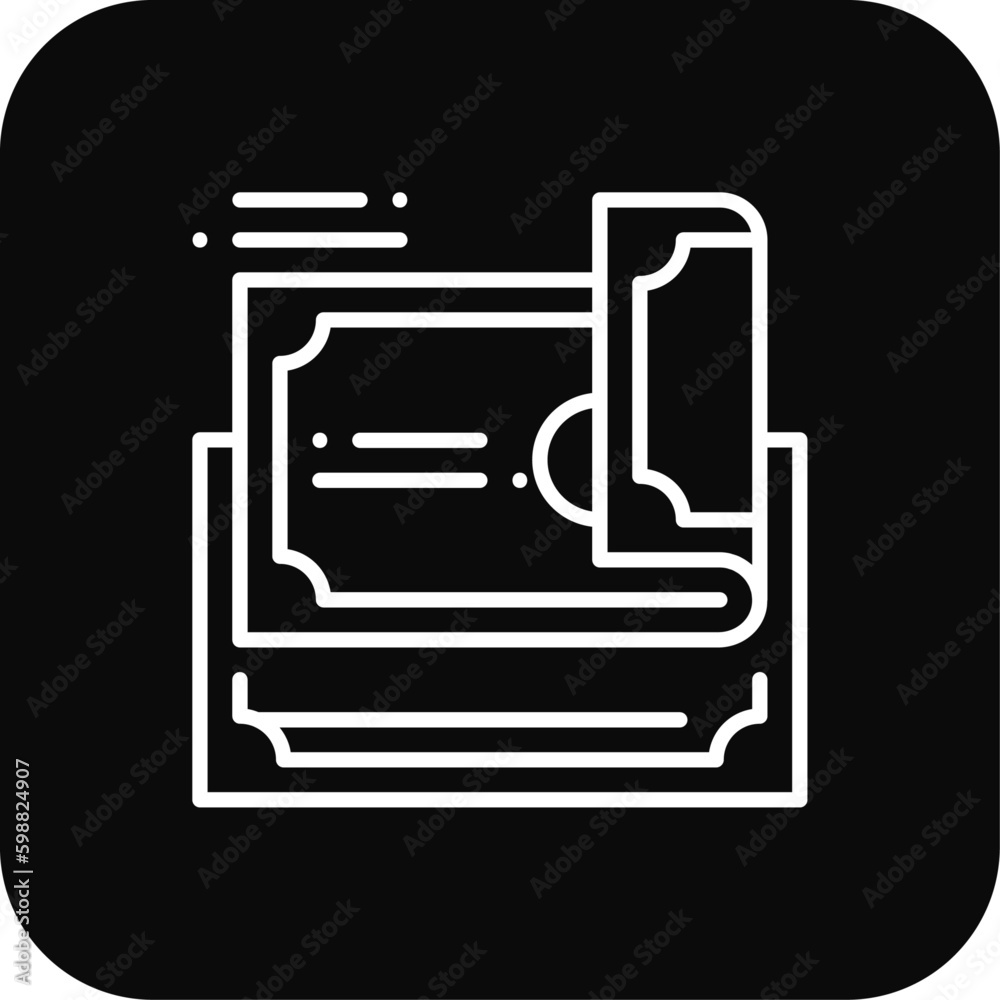 Money Business icon with black filled line style. finance, dollar, currency, investment, wealth, savings, pay. Vector illustration Money Business icon with black filled line style. finance, dollar, currency, investment, wealth, savings, pay. Vector illustration