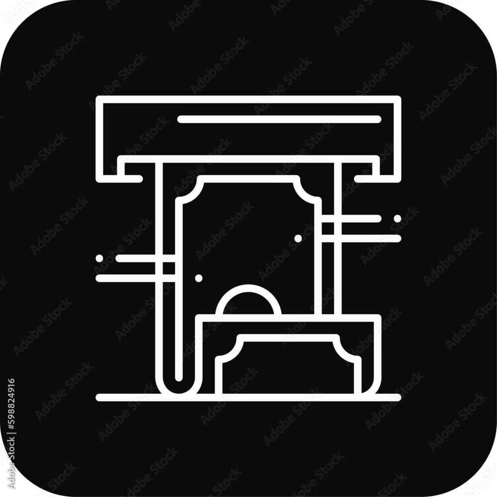 Withdraw Business icon with black filled line style. money, cash, payment, pay, financial, transfer, transaction. Vector illustration