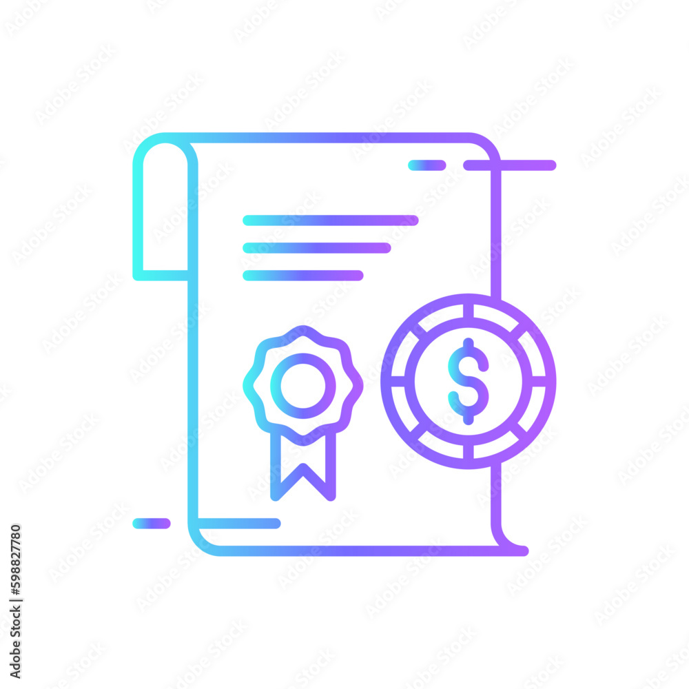 Signing Business icon with blue duotone style. sign, design, pictogram, internet, finance, safety, letter. Vector illustration Signing Business icon with blue duotone style. sign, design, pictogram, internet, finance, safety, letter. Vector illustration