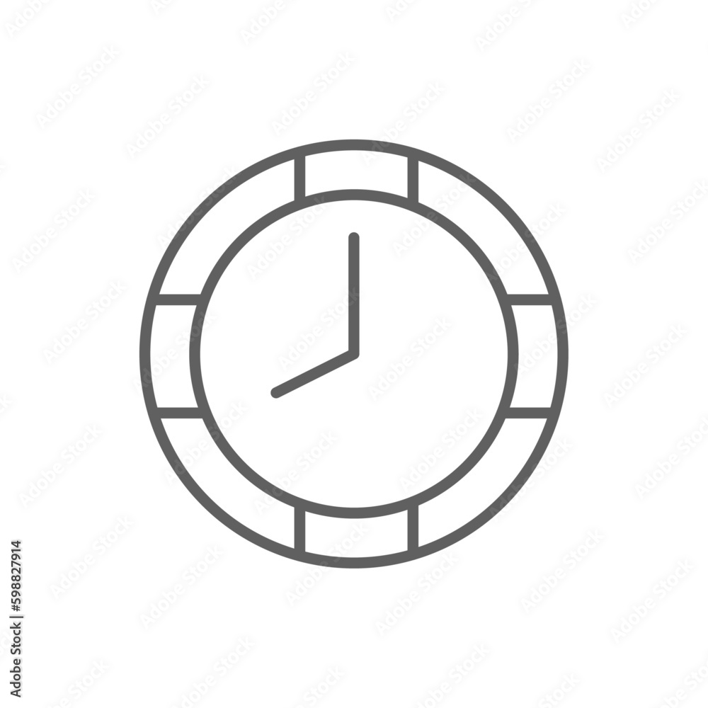 Timeline Business icon with black outline style. time, chart, information, data, future, info, progress. Vector illustration Timeline Business icon with black outline style. time, chart, information, data, future, info, progress. Vector illustration