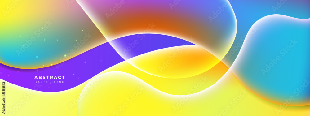 Bright Colorful Wave Fluid with sparkling design background Bright Colorful Wave Fluid with sparkling design background