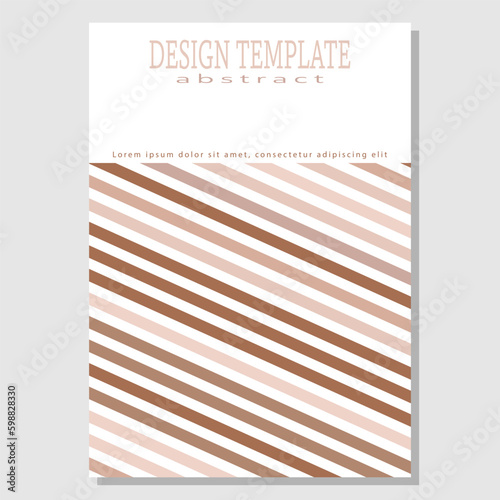 Colored parallel lines. The idea for the design of title pages, covers, books, brochures, leaflets, posters, booklets. Template for interior and decoration ideas