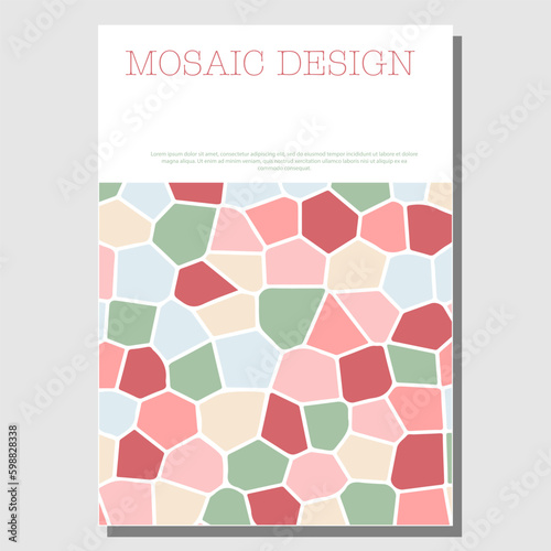 Abstract masaika. Template for the design of a cover, book, poster, banner. The idea of interior design, prints and decorations