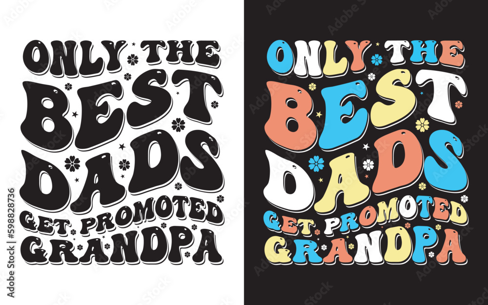 Dad Typography Design, Fathers day T shirt Design, Papa Typographic Vector Design