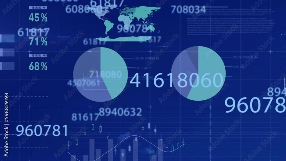 Animation of statistics and financial data processing Animation of statistics and financial data processing