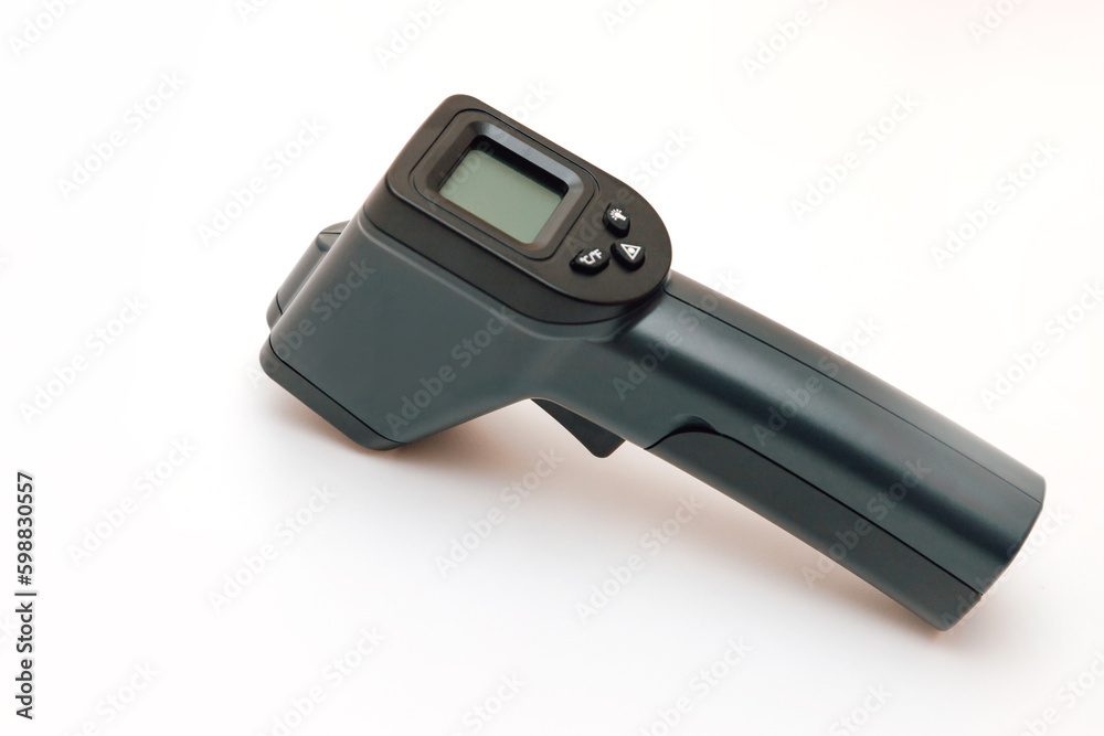 Infrared Thermometer Industrial Pyrometer on white