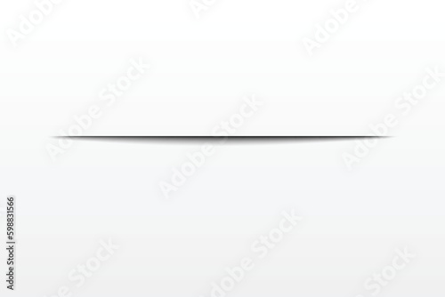 Shadow effect. Realistic blurred edges shadow of isolated template. Rectangular val drop shadow for any vector objects