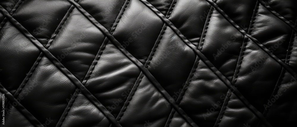Close-up of textured leather material. Generative AI Close-up of textured leather material. Generative AI