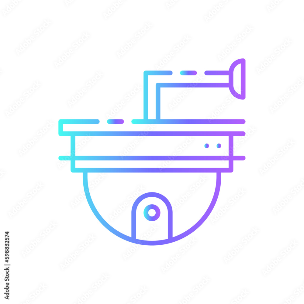 CCTV Camera Technology icon with blue duotone style. camera, security, secure, digital, monitoring, privacy, control. Vector illustration CCTV Camera Technology icon with blue duotone style. camera, security, secure, digital, monitoring, privacy, control. Vector illustration