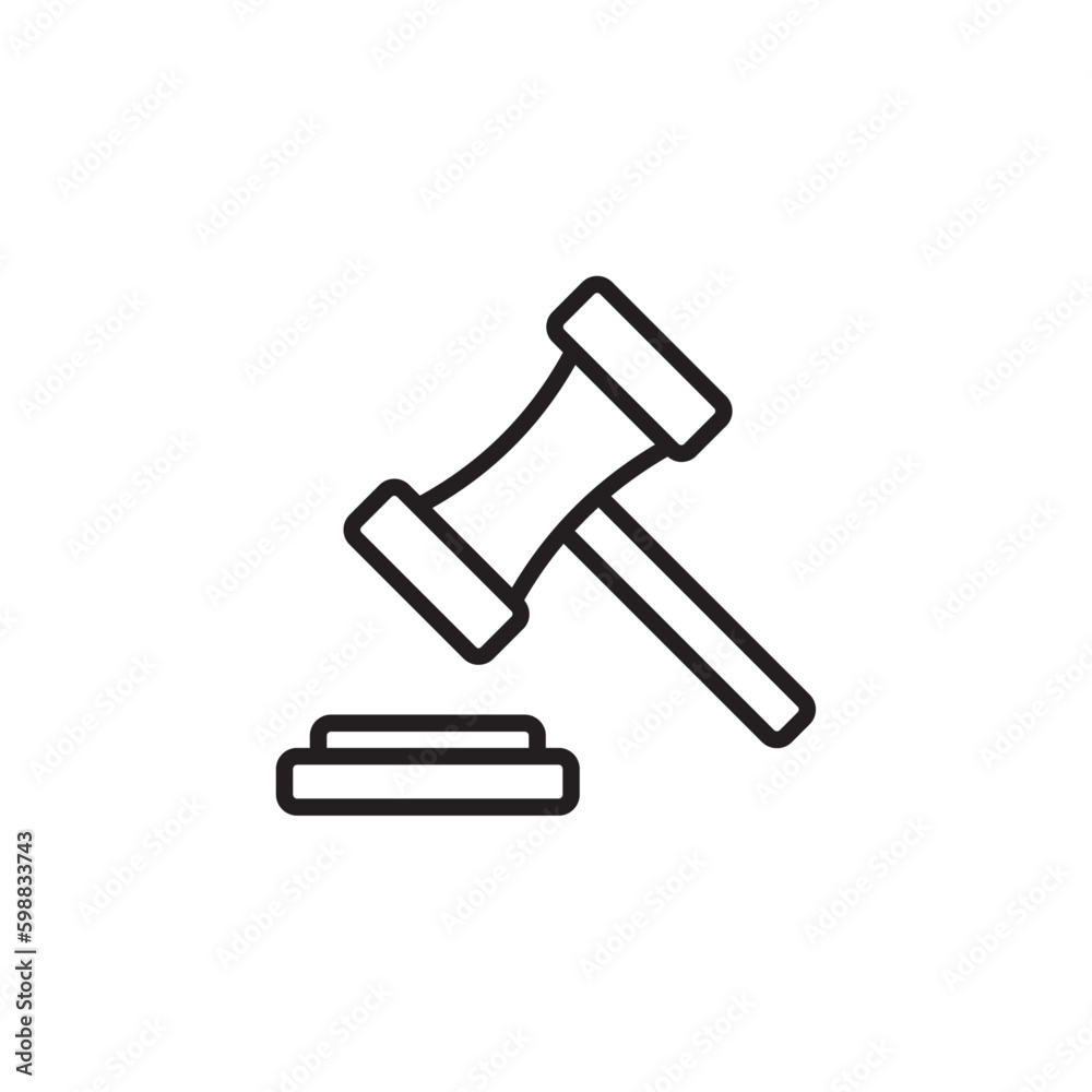 Law Finance and economy icon with black outline style. lawyer, legal, justice, court, judge, hammer, judgment. Vector illustration Law Finance and economy icon with black outline style. lawyer, legal, justice, court, judge, hammer, judgment. Vector illustration