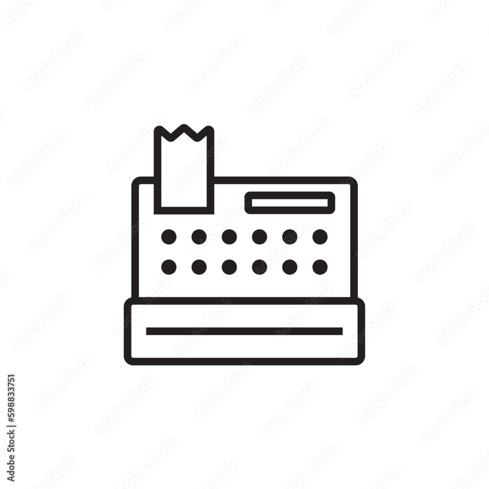 Faximile Finance and economy icon with black outline style. computer, document, technology, fax, device, equipment, office. Vector illustration Faximile Finance and economy icon with black outline style. computer, document, technology, fax, device, equipment, office. Vector illustration