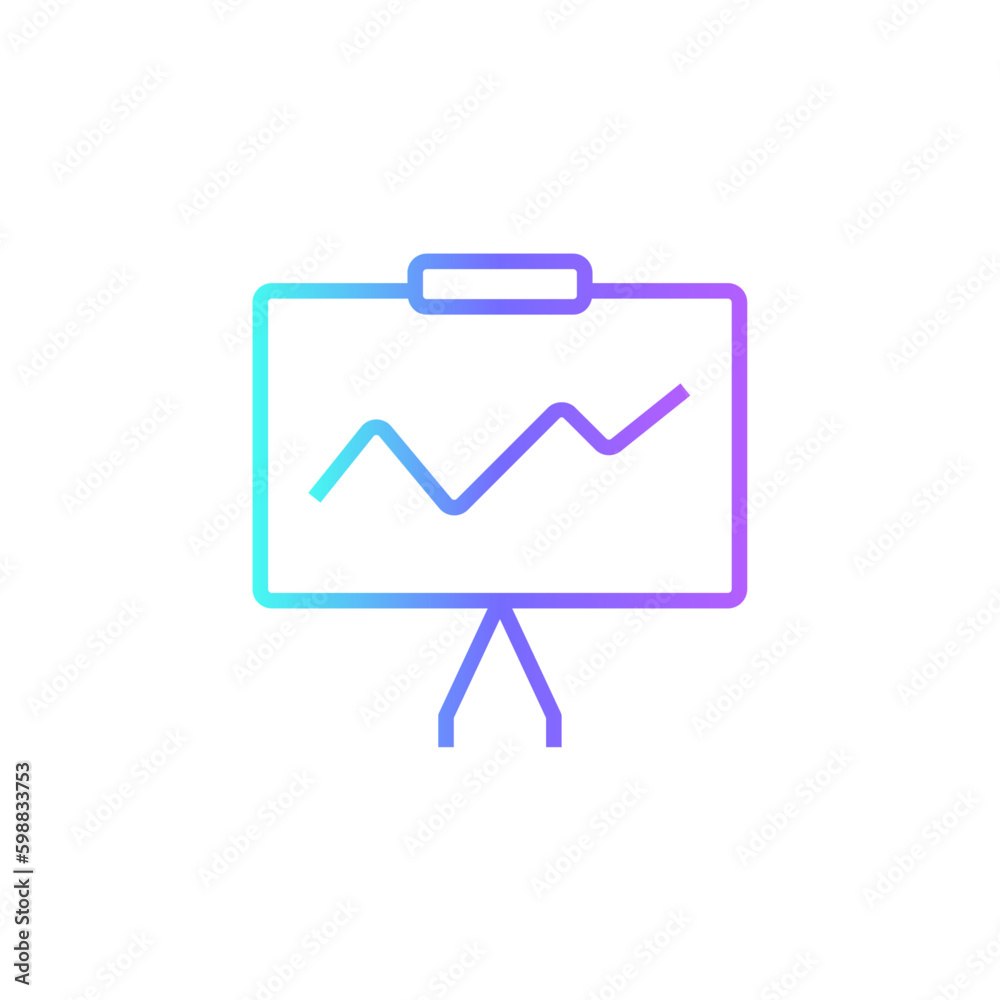 Statistic Finance and economy icon with blue duotone style. chart, data, graph, diagram, growth, report, information. Vector illustration Statistic Finance and economy icon with blue duotone style. chart, data, graph, diagram, growth, report, information. Vector illustration