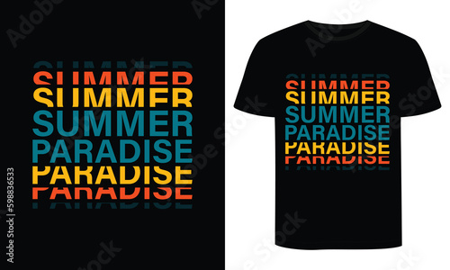Summer T-shirt Design, Typography Summer T-shirt Design