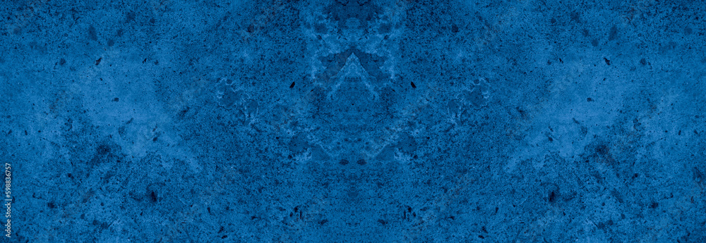 Old wall pattern texture cement blue dark abstract blue color design are light with black gradient background. Old wall pattern texture cement blue dark abstract blue color design are light with black gradient background.