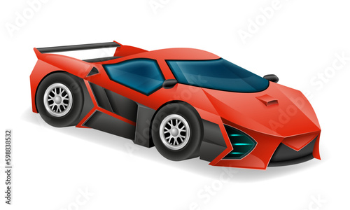 fast sports car for high speed driving stock vector illustration