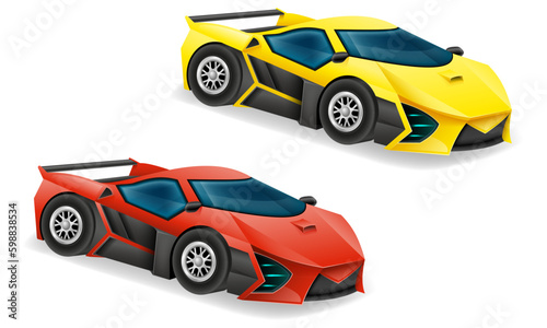 fast sports car for high speed driving stock vector illustration