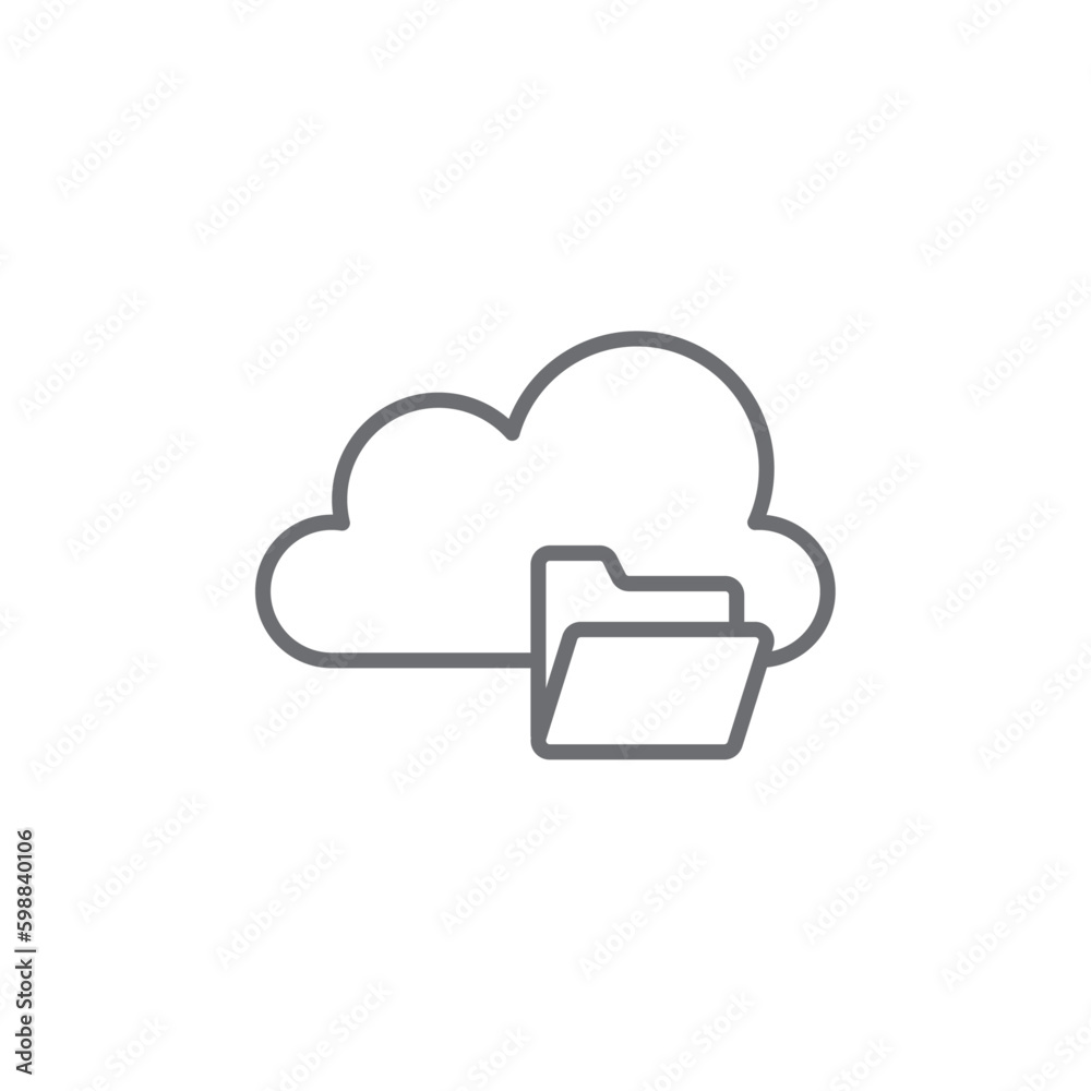 Cloud Backup Information technology icon with black outline style. server, network, internet, storage, data, database, system. Vector illustration Cloud Backup Information technology icon with black outline style. server, network, internet, storage, data, database, system. Vector illustration