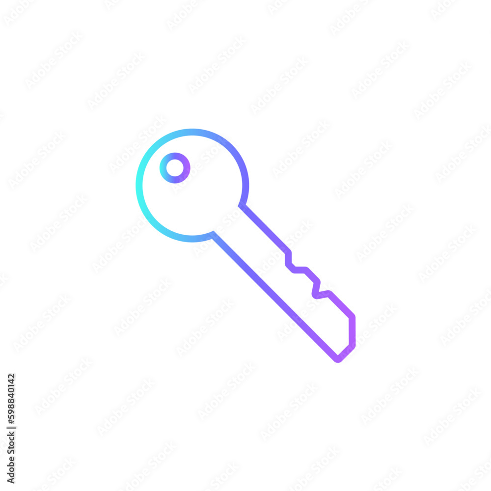 Key Access Information technology icon with blue duotone style. password, access, security, protection, unlock, secure, protect. Vector illustration Key Access Information technology icon with blue duotone style. password, access, security, protection, unlock, secure, protect. Vector illustration